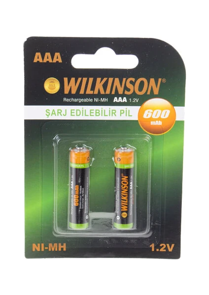 Şarjlı Pil Aaa Kumanda Pili 600MAH 2li Kart 4037