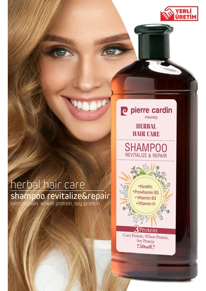 Pierre Cardin Herbal Onarıcı ve Canlandırıcı Etkili Bitkisel Şampuan 750 ml