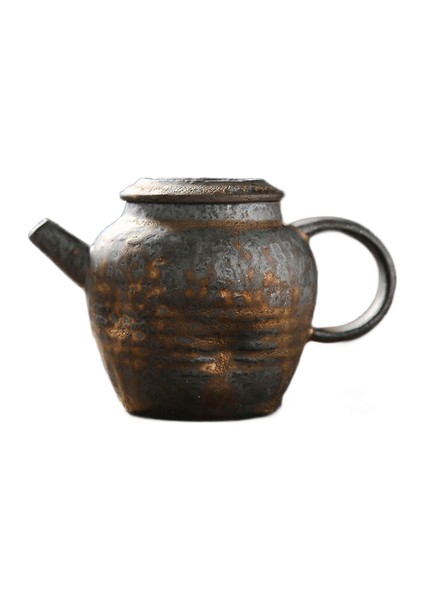 Vintage Japon Seramik Çaydanlık Su Isıtıcısı El Yapımı Çin Kung Fu Çay Potu 210ML | Çaydanlıklar