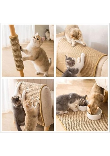 Sisal Pad Kedi Scratch Pad Anti-Scratch Kanepe Koruma Anti-Scratch ve Disdain Kedi Malzemeleri (Yurt Dışından) fırsatları