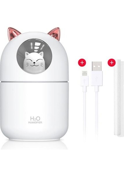 300 ml Hava Nemlendirici Sevimli Pet Mini Ev Küçük Nemlendirici Aromaterapi Ayı USB Nemlendirici | Nemlendiriciler