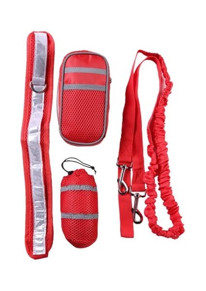 Köpek Koşu Pet Spor Suit Yansıtıcı Çekiş Halat Seti Koşu Traksiyon Eğitim Çantası Köpek Koşu Çekiş Suit | Tasmalar