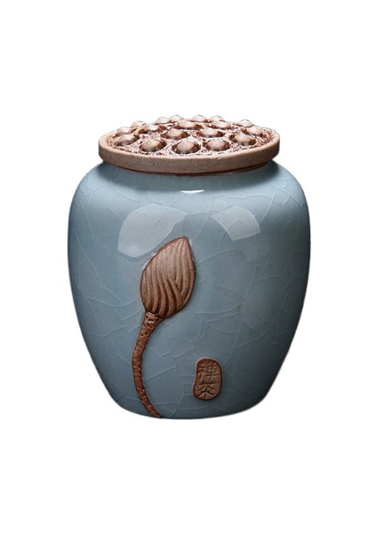 Çin Tarzı Retro Çay Depolama Kavanozları Mini Şeker Kase Kapak ile Lotus Desen Şeker Kavanoz Şişesi Mutfak Baharatları Seramik Kavanoz | Depolama Şişeleri ve kavanozlar (Mavi)(Yurt Dışından)