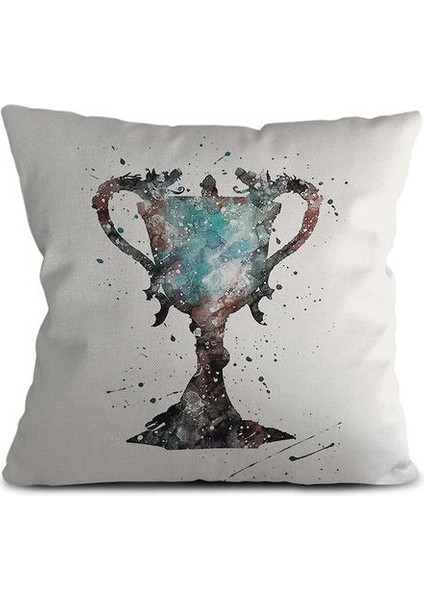 9pcs Harry Potter Suluboya Simgesi Yastık Kapağı Anime Pamuk Keten Ev Yastığı Kılıfı 45X45CM fiyatları