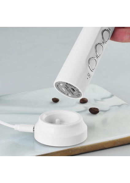 Taşınabilir Şarj Edilebilir Elektrikli Süt Frother Köpük Makinesi Kablosuz El Foamer Yüksek Hızlar Içecek Mikser Kahve Frothing Değnek | Milk Annotları