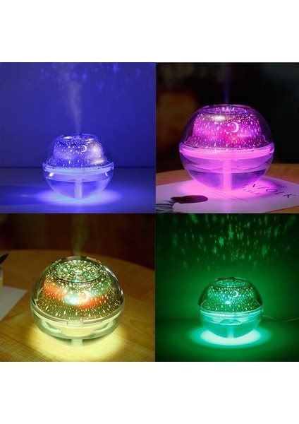 1 Adet 500 ml Hava Nemlendirici USB Ultrasonik Aromaterapi Difüzör Yıldız Gökyüzü Lambası ile Ev Babyroom Mini Elektrikli Mist Maker Sisleyici | Nemlendiriciler