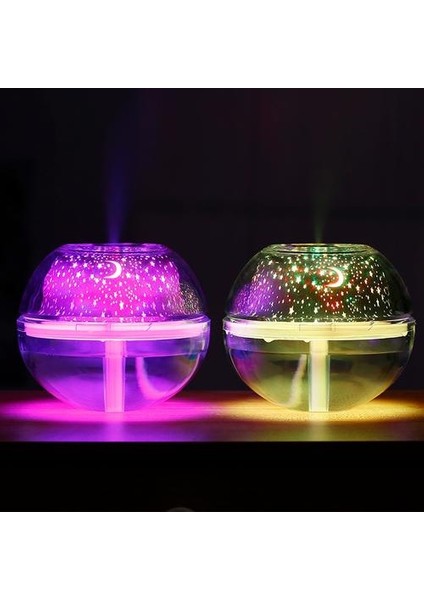 1 Adet 500 ml Hava Nemlendirici USB Ultrasonik Aromaterapi Difüzör Yıldız Gökyüzü Lambası ile Ev Babyroom Mini Elektrikli Mist Maker Sisleyici | Nemlendiriciler