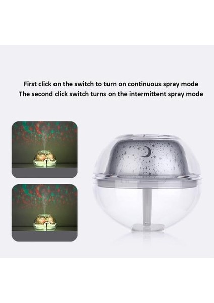 1 Adet 500 ml Hava Nemlendirici USB Ultrasonik Aromaterapi Difüzör Yıldız Gökyüzü Lambası ile Ev Babyroom Mini Elektrikli Mist Maker Sisleyici | Nemlendiriciler