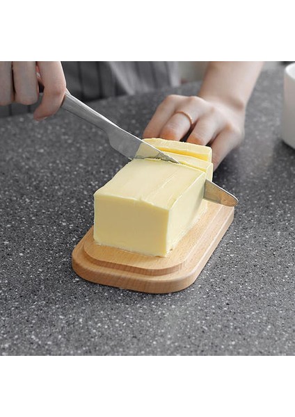 Kapaklı Yüksek Ev Çok Fonksiyonlu Tereyağı Çanak Porselen Keeper Kaplı Tereyağı Konteyner Isı Mutfak Tezgahı | Bulaşıklar ve plakalar (400G) fiyatları