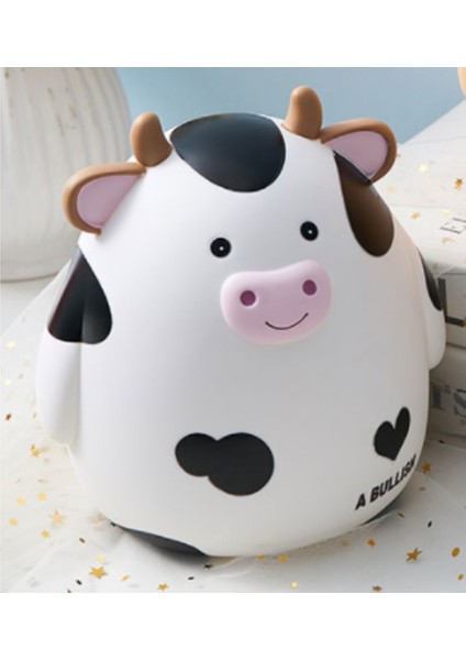 Ayı Tavşan Kumbara Para Plastik Para Para Çekmek Için Jar Paraları Para Kutusu Büyük Para Kutuları (18 * 16 * 19 Cm)
