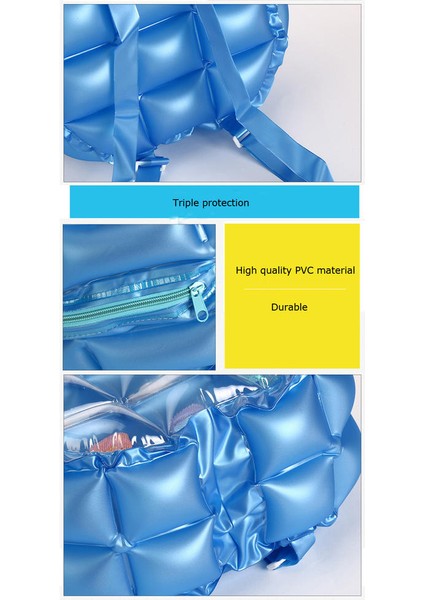 Yeni Şişme Su Geçirmez Sırt Çantası Yaz Şeker Plaj Çantası Çocuk Yüzme Çantaları Omuz Çantası fırsatları