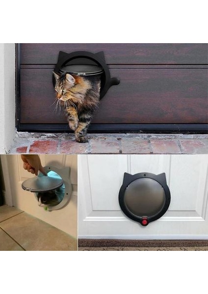 Plastik Kapı Için Evcil Hayvan Kapısı Için Kedi Köpeği Kedi Beyaz Delik fırsatları