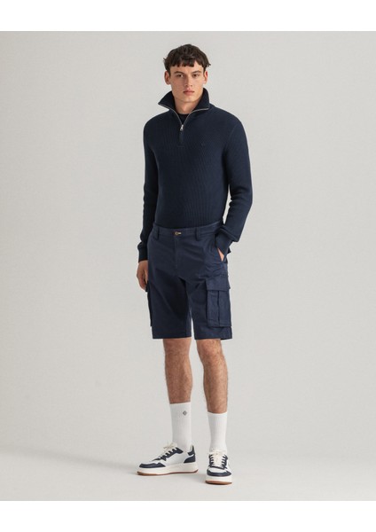 Erkek Lacivert Relaxed Fit Şort 205044.410