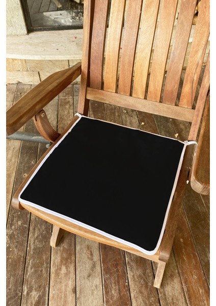 Rivaİstanbul Siyah Sandalye Minderi 40 x 40 cm