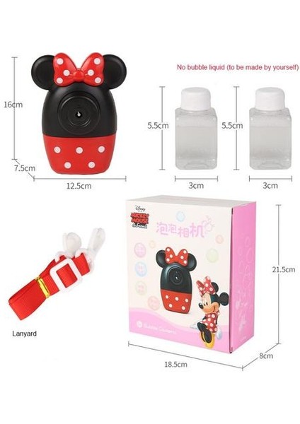 Disney Mickey Mouse Minnie Otomatik Kabarcık Üfleme Makinesi Aydınlatma Müzik Açık Yaz Oyuncaklar Bebek Banyo Oyuncakları Çocuk Ler | Kabarcıklar (Yurt Dışından)
