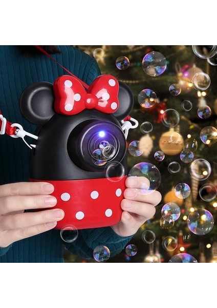 Disney Mickey Mouse Minnie Otomatik Kabarcık Üfleme Makinesi Aydınlatma Müzik Açık Yaz Oyuncaklar Bebek Banyo Oyuncakları Çocuk Ler | Kabarcıklar (Yurt Dışından)