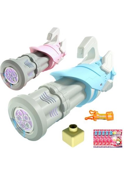 Çocuk Kabarcık Makinesi Kabarcık Blower Oyuncak Otomatik Gatling Kabarcık Tabancası Oyuncaklar Müzik Işık ile Kabarcık Tabancası Oyuncaklar Çocuklar Için | Kabarcıklar (Mavi) (Yurt Dışından)