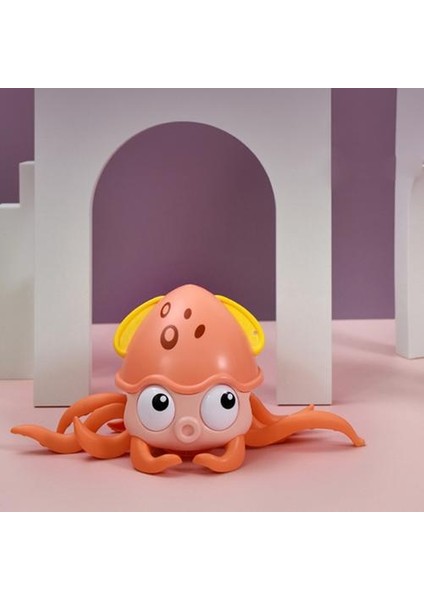 Sevimli Ahtapot Clockwork Bebek Banyo Oyuncakları Yüzmek Duş Oyunu Banyo Sürükleme Yürüyüş Plaj Su Komik Oyuncaklar Çocuklar Çocuk Ler | Banyo Oyuncak (Yurt Dışından)