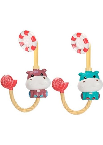 2 Adet Elektrikli Duş Banyo Hippo Oyuncak Bebek Banyo Oyuncakları Karikatür Hippo Elektrikli Duş Başlığı Çocuklar Için Ebeveyn Çocuk Oyuncakları | Banyo Oyuncak (Yurt Dışından)