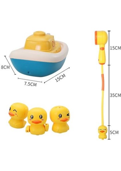 Bebek Elektrikli Otomatik Su Pompası Ördek Su Sprey Bebek Küvet Banyo Duş Başlığı Oyuncaklar Su Oyunları Yağmurlama Duş Sprey Oyuncaklar | (Yurt Dışından) modelleri