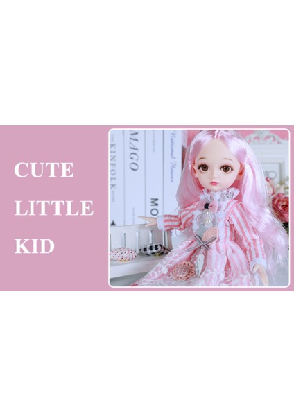 32 cm Bjd Bebek Kız Için 22 Eklemli Bebek Moda Elbise ile 1/6 Dıy Bebek Giydirme Ler Kız Oyuncak Için | Bebekler (Yurt Dışından)