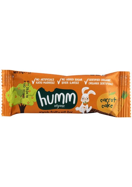 Humm Organik Portakallı Havuçlu Yulaflı Bar (27 G)