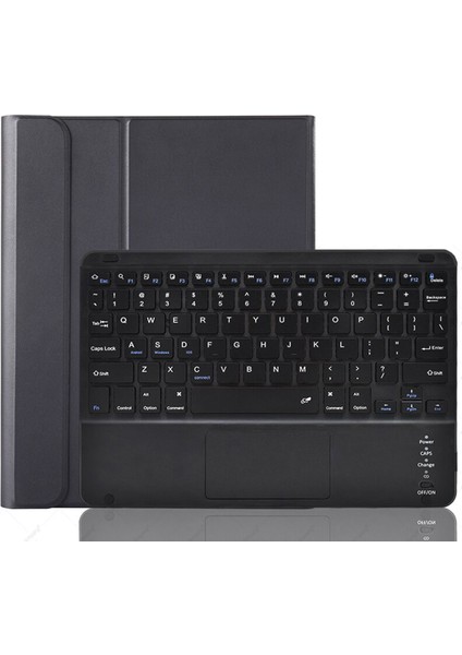 Samsung Galaxy Tab A8 SM-X200 10.5 (2021) Bluetooth Klavye + Touchpad Standlı Kılıf - Bkk2