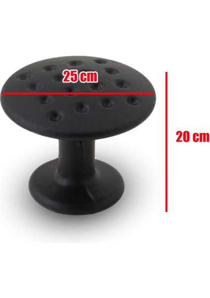 Noktalı Düğme Çekmece Dolap Kapak Kulpu Kulbu Mat Siyah Metal Daire Kulp modelleri