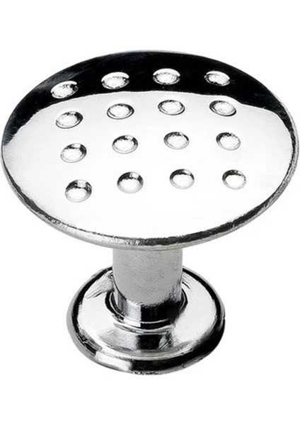 Noktalı Düğme Çekmece Dolap Kapak Kulpu Kulbu Krom Metal Daire Kulp fırsatları