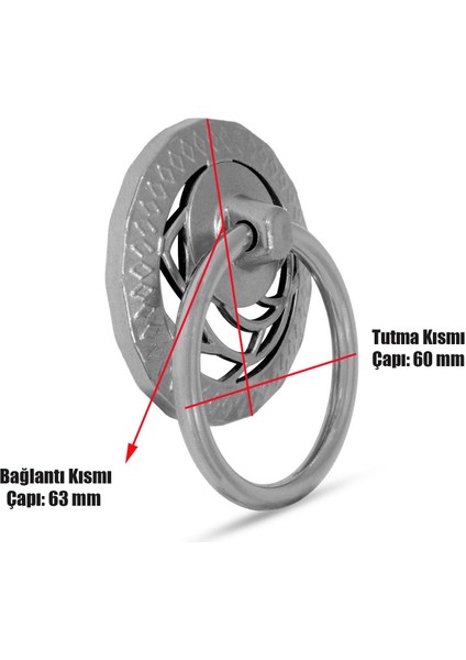 Sarkaç Dolap Çekmece Kulpu Kulbu Metal Krom Halka Kulp fiyatları