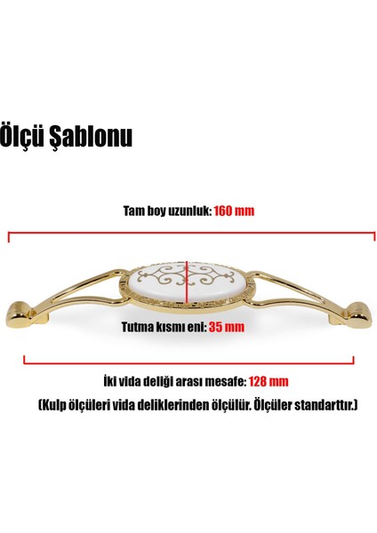 Seçil Çekmece Dolap Kapak Kulpu Kulbu 128 mm Gold Metal Kulp modelleri