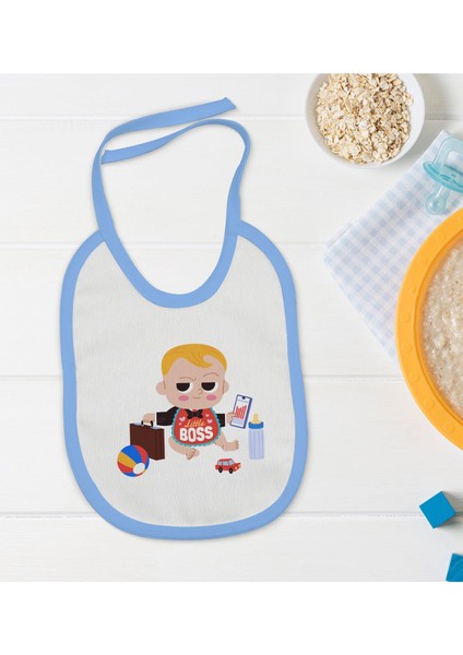 Kids Mavi Bebek Mama Önlüğü - Model 24