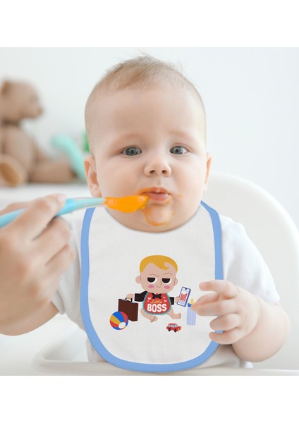 Kids Mavi Bebek Mama Önlüğü - Model 24 fiyatları