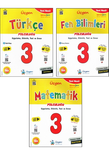 Üçgen Yayıncılık 3. Sınıf İlkokull Seti 6 Kitap