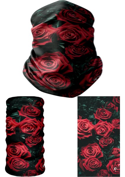 Ebru Sanatı Temalı Boyunluk Bandana Balaklava Saç Bandı