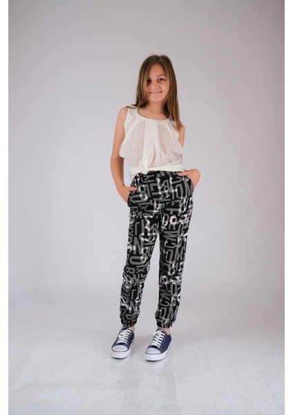 Spor Pamuk Pantolon Siyah Beyaz Nanna Fashion 2022-G-0001 fırsatları