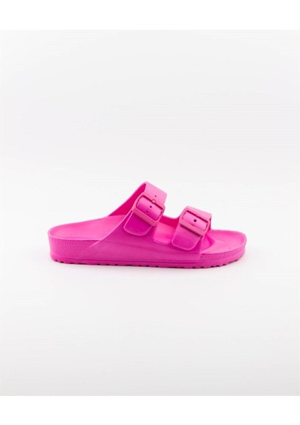 Allyup Unisex Terlik Çift Bantlı Tokalı Ayarlanabilir Hafif Rahat Esnek Yumuşak Sandalet 133