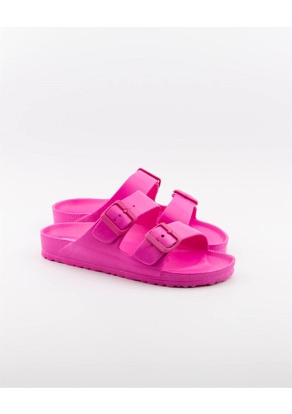 Allyup Unisex Terlik Çift Bantlı Tokalı Ayarlanabilir Hafif Rahat Esnek Yumuşak Sandalet 133