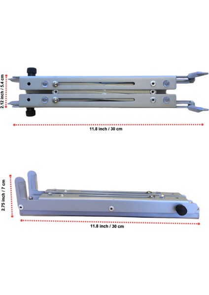 Katlanabilir, Çelik Laptop Standı Soğutucu Yükseltici Notebook/dizüstü/tablet Tüm Ekranlarla Uyumlu