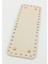 Suni Deri Krem Renk 30X12 cm Dikdörtgen Çanta Tabanı (Light Gold Aparatlı) 1