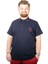 Büyük Beden T-Shirt Polo Cep Sup Md Basic 21555 Lacivert 4