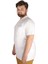 Büyük Beden T-Shirt Polo Cepli Lycra Pike Md 20554 Beyaz 2
