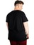 Büyük Beden T-Shirt V Yaka Likralı 20150 Siyah 3