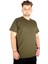 Büyük Beden T-Shirt V Yaka Likralı 20150 Haki 2
