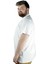 Büyük Beden T Shirt Polo Likralı Süprem Nakış 21554 Beyaz 2