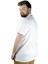 Büyük Beden T Shirt Polo Likralı Süprem Nakış 21554 Beyaz 3