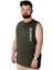 Büyük Beden T-Shirt Kolsuz Choose Mode 22160 Haki 1