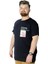 Büyük Beden T-Shirt Baskılı Future 22154 Lacivert 1