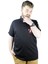 Büyük Beden Erkek T Shirt Polo Best Team 22307 Siyah 2