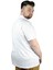 Büyük Beden Erkek T Shirt Polo Mdx Club 22305 Beyaz 4